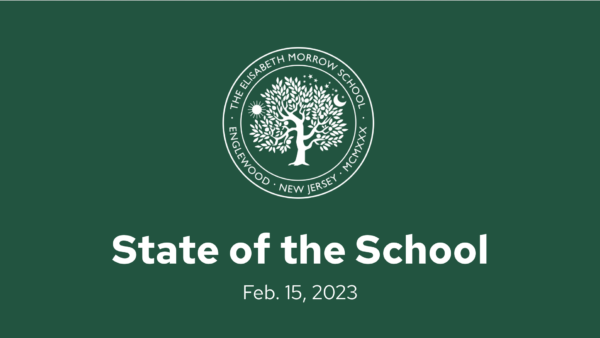 EMS logo and text: State of the School Feb. 15, 2023