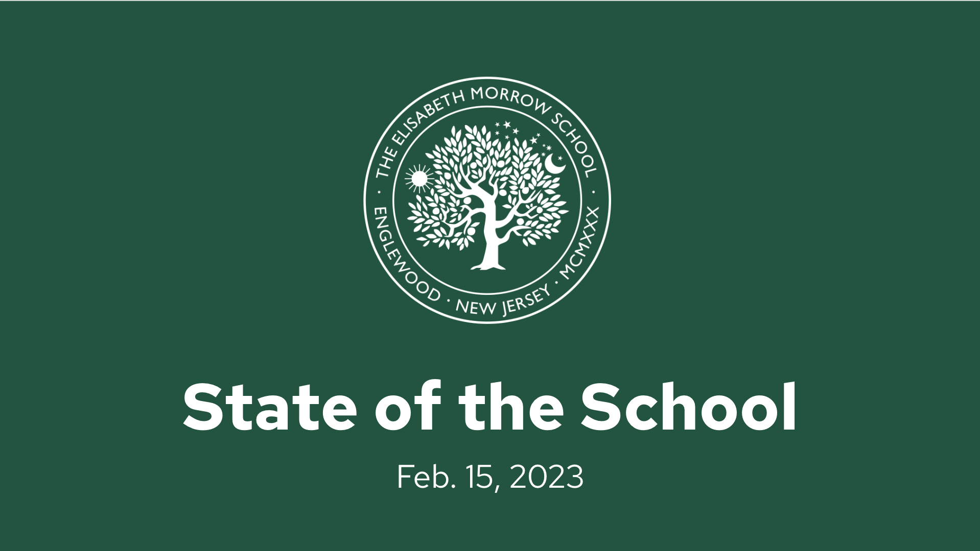 2023 State of the School