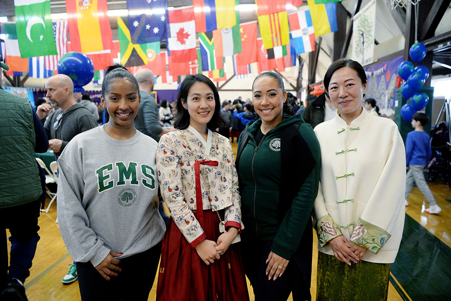 Four of our International Food Festival PA chair posing together. 