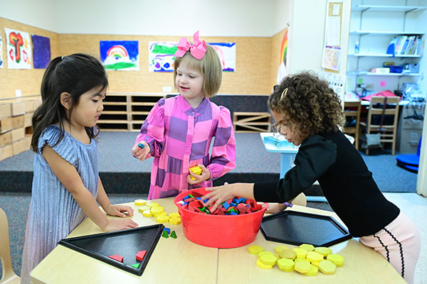 Chilton House students learning and playing together.