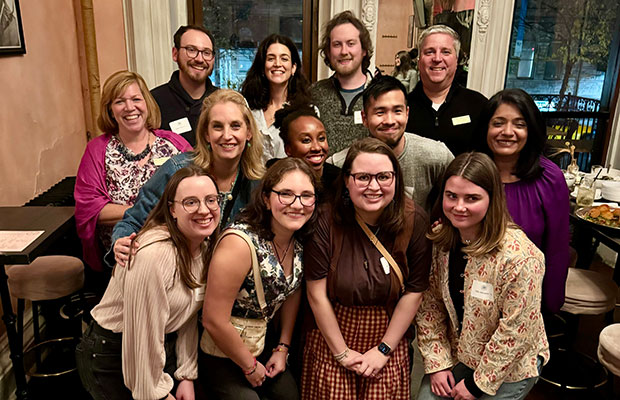 Young alums gathered at event in New York City.